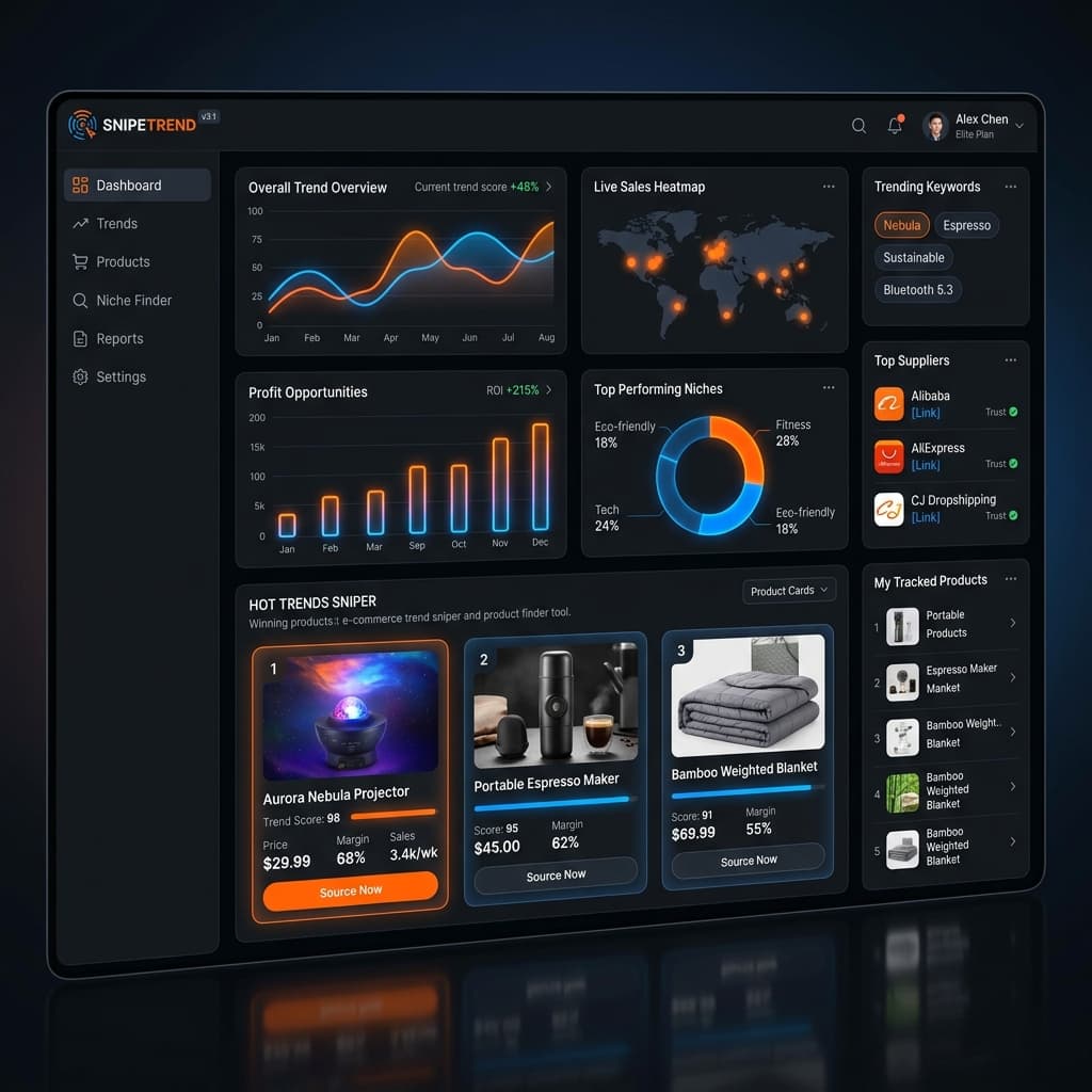 AllMySell E-commerce Sniper Dashboard
